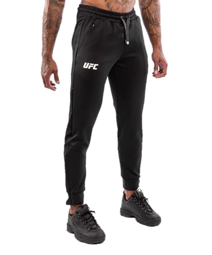 Venum Herren UFC Authentic Fight Night Walkout-Hose Sweatpants, schwarz, Small von Venum