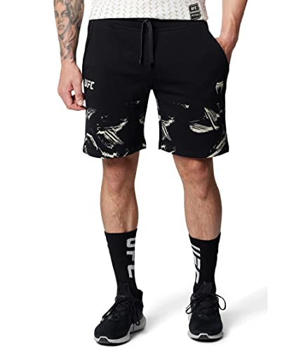 Venum Herren UFC Authentic Fight Week 2.0 Baumwolle Shorts, Schwarz/Sand, L von Venum