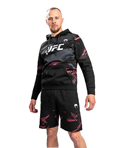 Venum Herren UFC Authentic Fight Week 2.0 Hoodie Kapuzen-Sweatshirt, Schwarz/Red, XXL von Venum