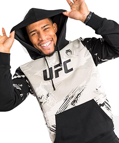 Venum Herren UFC Authentic Fight Week 2.0 Hoodie Kapuzenpullover, Sandfarben/Schwarz, XXL von Venum