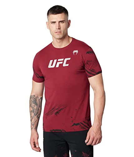 Venum Herren UFC Authentic Fight Week 2.0 Kurzarm T-Shirt, Rot, M von Venum