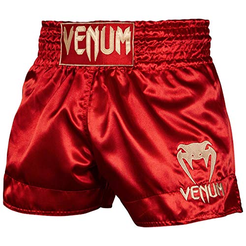 Venum Unisex Classic Muay Thai Shorts, Kastanienbraun/Gold, XS von Venum