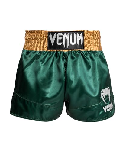 Venum Unisex Classic Shorts, Grün/Gold/Weiß, M von Venum