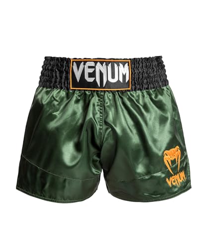 Venum Unisex Classic Shorts, Grün/Schwarz/Gold, M von Venum