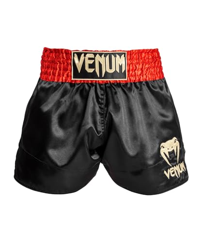 Venum Unisex Classic Shorts, Rot/Schwarz/Gold, L von Venum