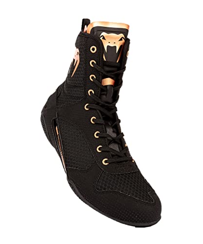 Venum Unisex Elite Boxschuhe, Schwarz/Bronze, 38 EU von Venum