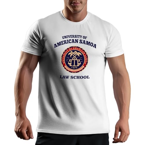 University of American Samoa Law School Goodman Herren Weißes T-Shirt Size XXL von Venus Style