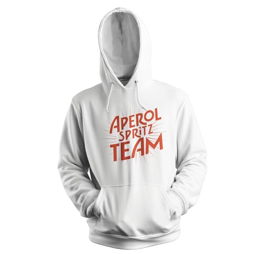 Venus Style Aperol Spritz Team Unisex Weiß Kapuzenpullover Hoodie Size M von Venus Style