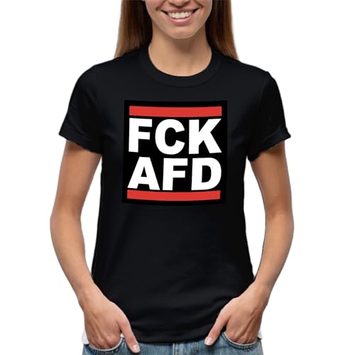Venus Style FCK AFD Damen Schwarz T-Shirt Size M von Venus Style