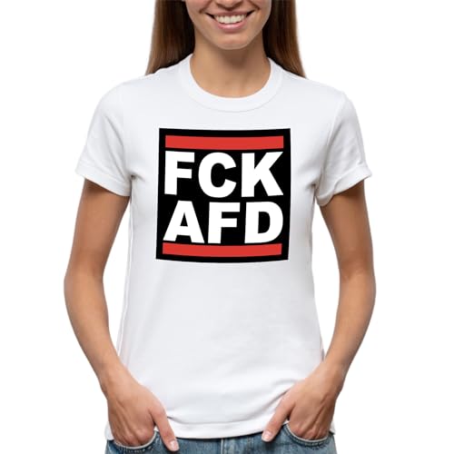 Venus Style FCK AFD Damen Weißes T-Shirt Size L von Venus Style