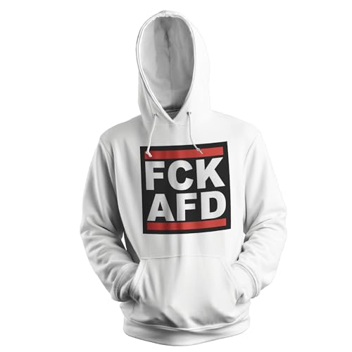 Venus Style FCK AFD Unisex Weiß Kapuzenpullover Hoodie Size XXL von Venus Style