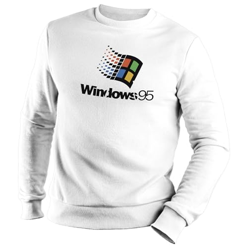 Venus Style Windows 95 Man Finland Unisex Weiß Pullover Hoodie Size XXL von Venus Style