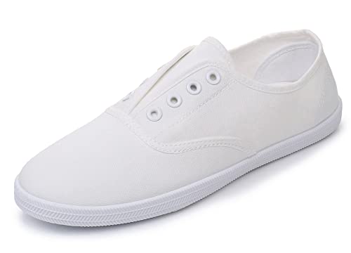 VenusCelia Damen Blaze Canvas Slip-On Sneaker, Cream, 42 EU von VenusCelia