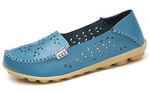 VenusCelia Damen Comfort Walking Bootsschuh, Blau (Ausschnitt), 41.5 EU von VenusCelia