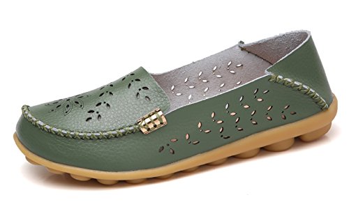 VenusCelia Damen Comfort Walking Bootsschuh, Grün (Ausschnitt), 39.5 EU von VenusCelia