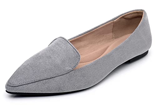 VenusCelia Funkier Wildleder-Schuh für Damen, grau, 41 EU von VenusCelia