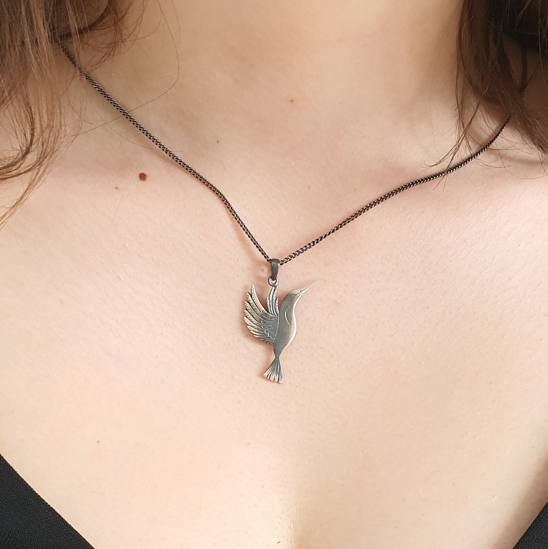 Anhänger - Kolibri#silbervogelanhänger# von VenusGalleryArt