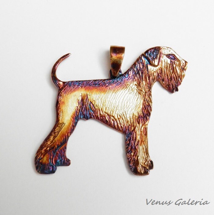 Brauner Schnauzer - Silberner Anhänger von VenusGalleryArt