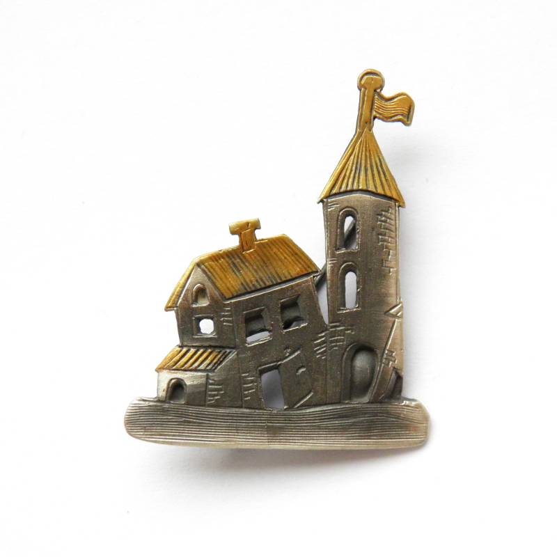 Brosche - Sleepy Town Ii Brosche - Sleepy Town Ii von VenusGalleryArt