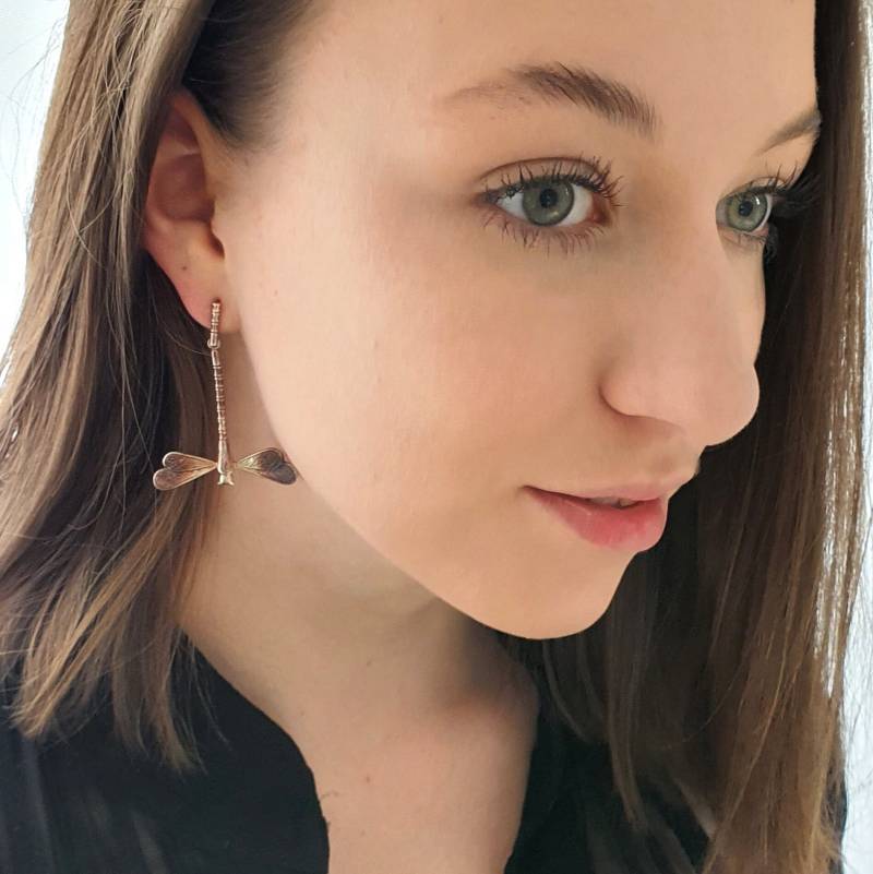 Große Libellen - Silberohrringe von VenusGalleryArt