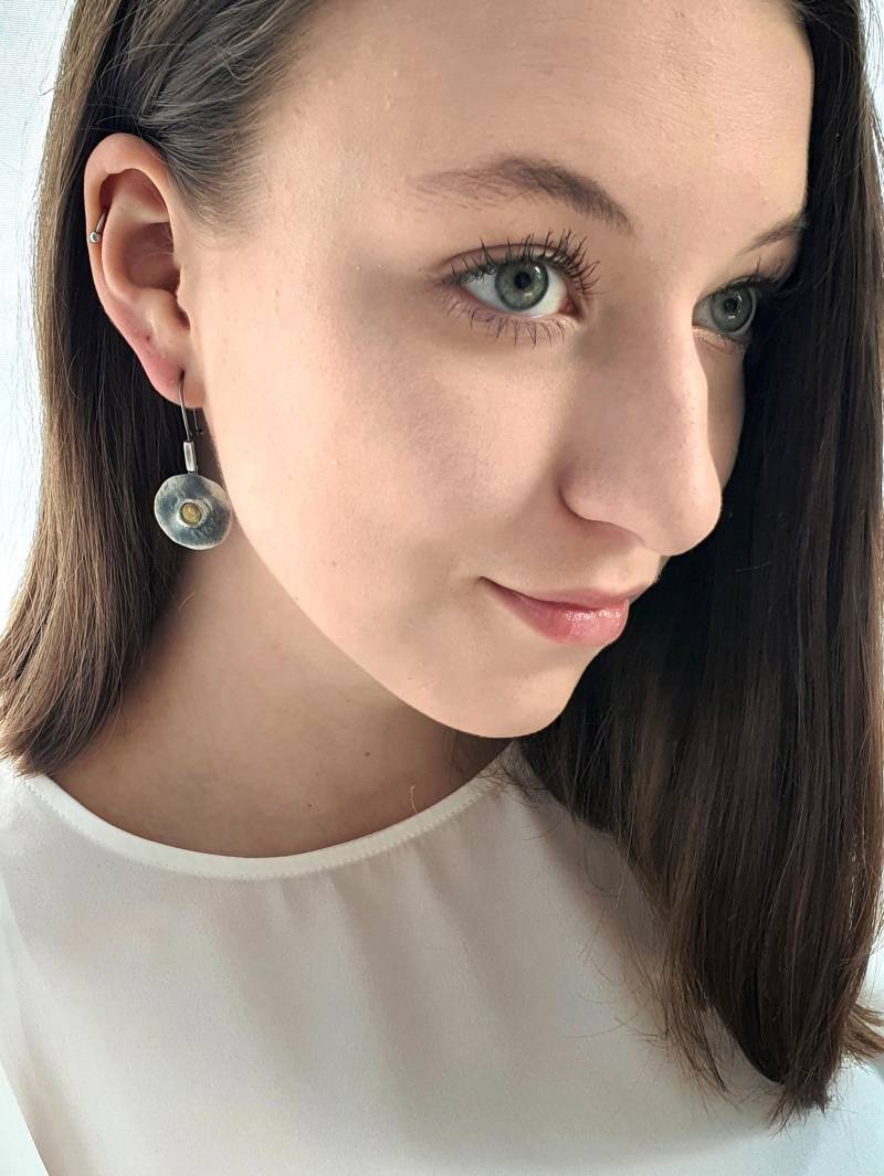 Ohrringe Aus Oxidiertem Silber - Jupiter Der Kleine von VenusGalleryArt