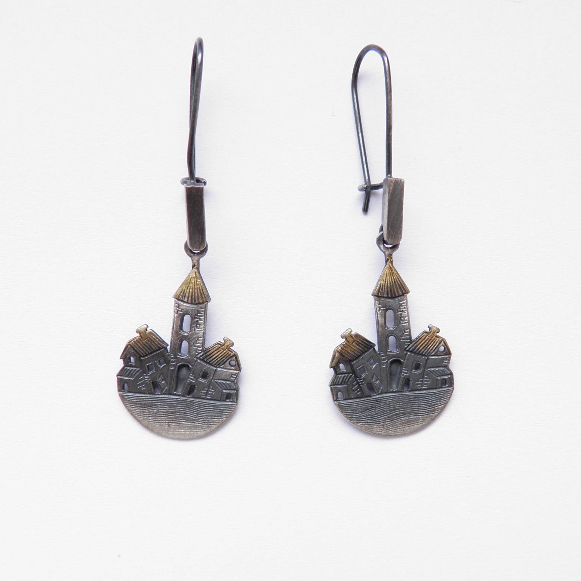 Ohrringe - Kleine Häuser von VenusGalleryArt