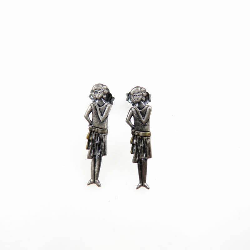 Retro Damen - Silber Ohrringe Retro Damen - Silber Ohrringe von VenusGalleryArt