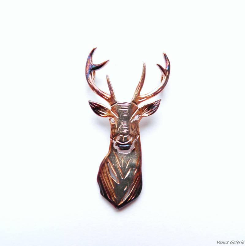 Silberanhänger - Brauner Hirsch Silberanhänger - Brauner Hirsch von VenusGalleryArt