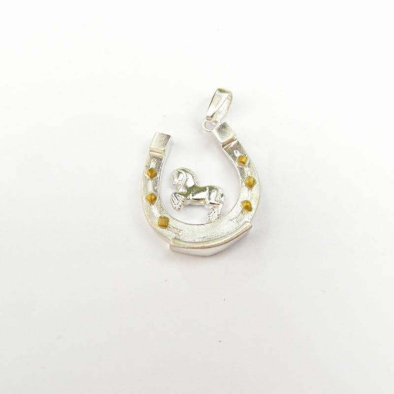 Silberanhänger - Hufeisen Ii Weiß von VenusGalleryArt