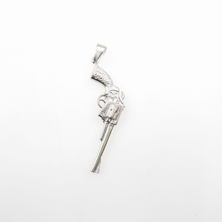 Silberanhänger - Revolver Groß Weiß#silberanhänger von VenusGalleryArt
