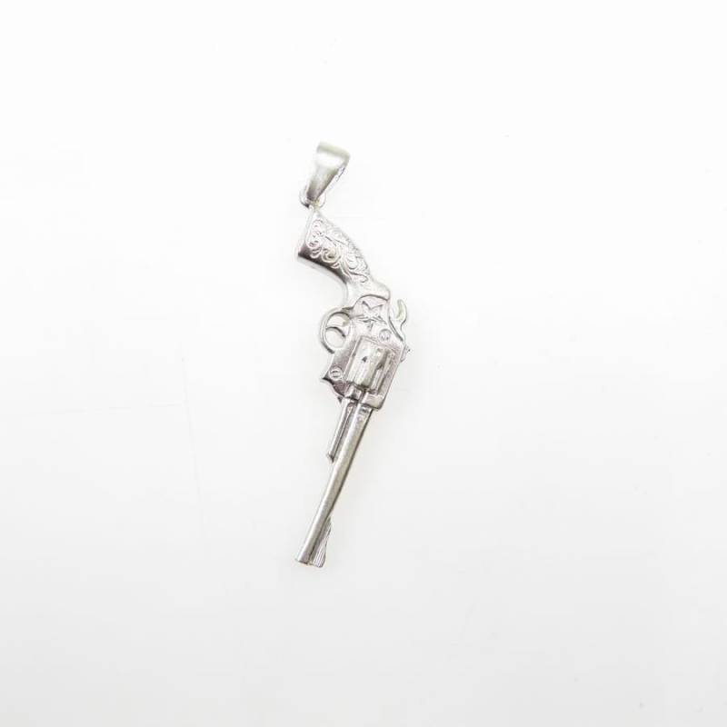 Silberanhänger - Revolver Groß Weiß#silberanhänger Silberanhänger - Revolver Groß Weiß#silberanhänger von VenusGalleryArt