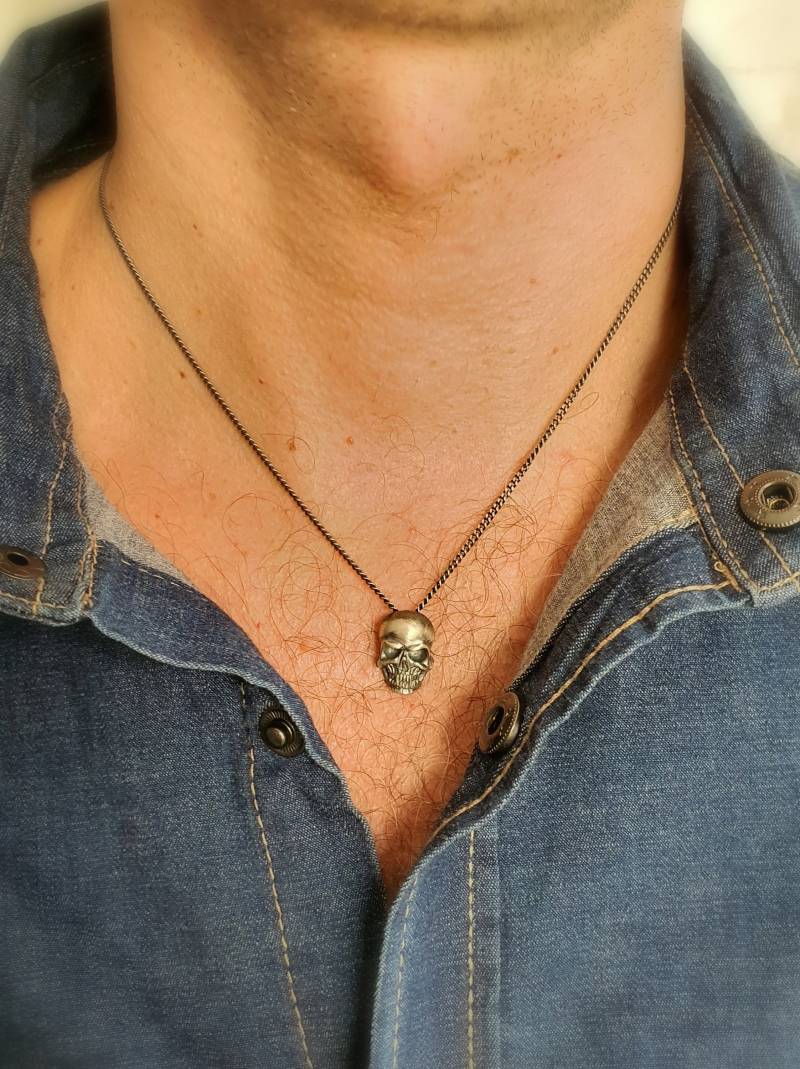 Silberanhänger - Totenkopf Ii Klein Silberanhänger - Totenkopf Ii Klein von VenusGalleryArt