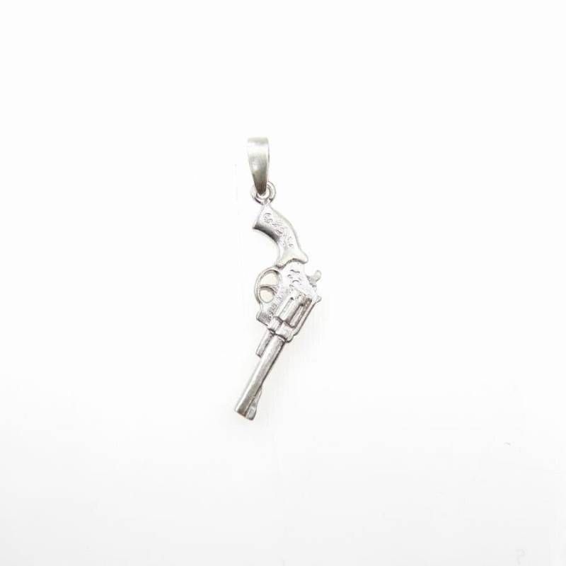 Silberner Anhänger - Kleiner Weißer Revolver Silberner Anhänger - Kleiner Weißer Revolver von VenusGalleryArt