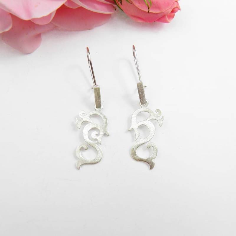 Silberohrringe - Florence Klein Satin Silberohrringe - Florence Klein Satin von VenusGalleryArt