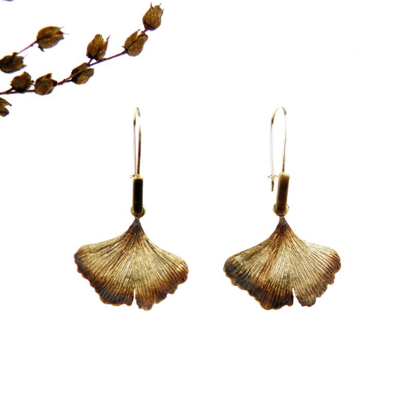Silberohrringe - Ginkgo Klein Silberohrringe - Ginkgo Klein von VenusGalleryArt