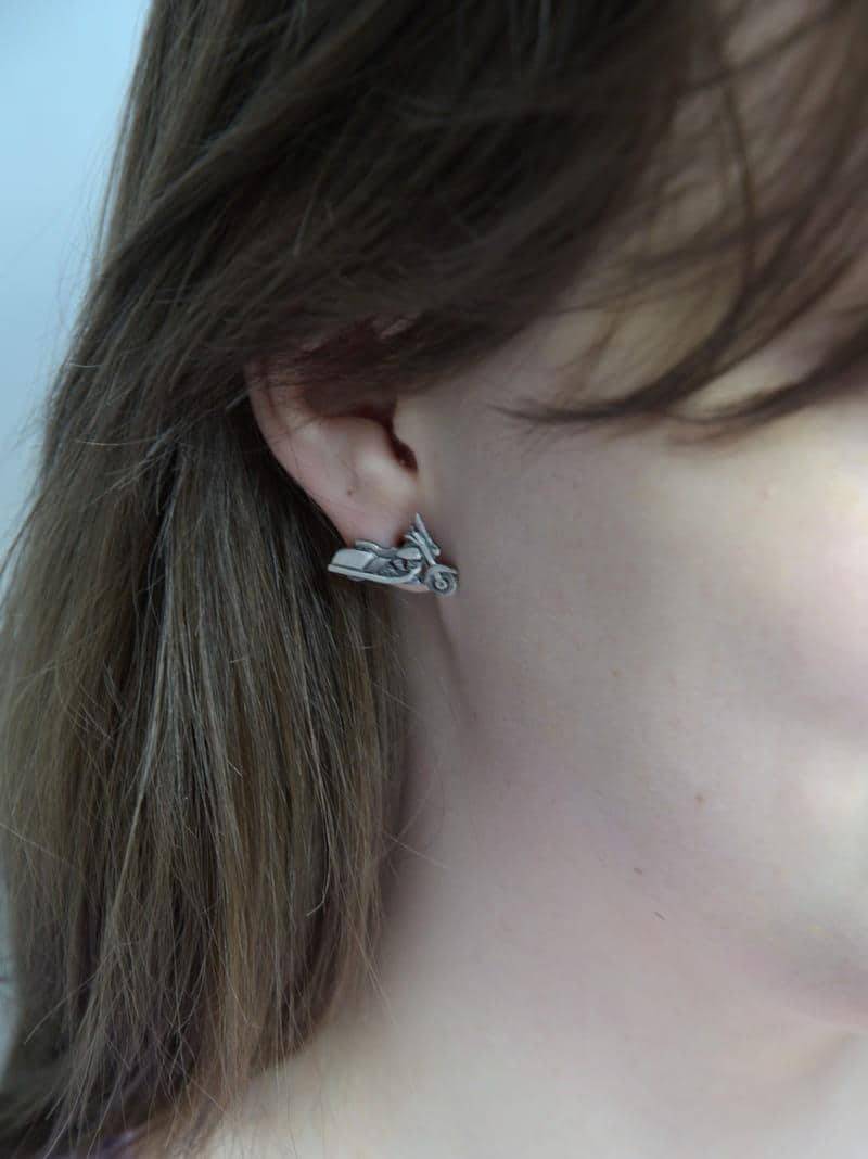 Silberohrringe - Motoren Silberohrringe - Motoren von VenusGalleryArt