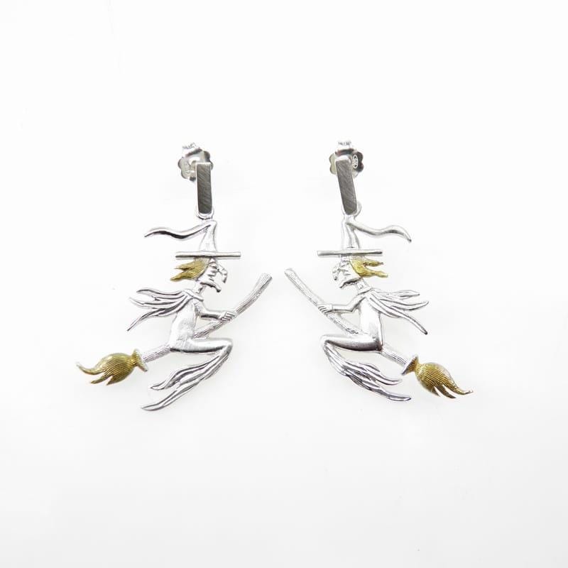 Silberohrringe - Weiße Hexen von VenusGalleryArt