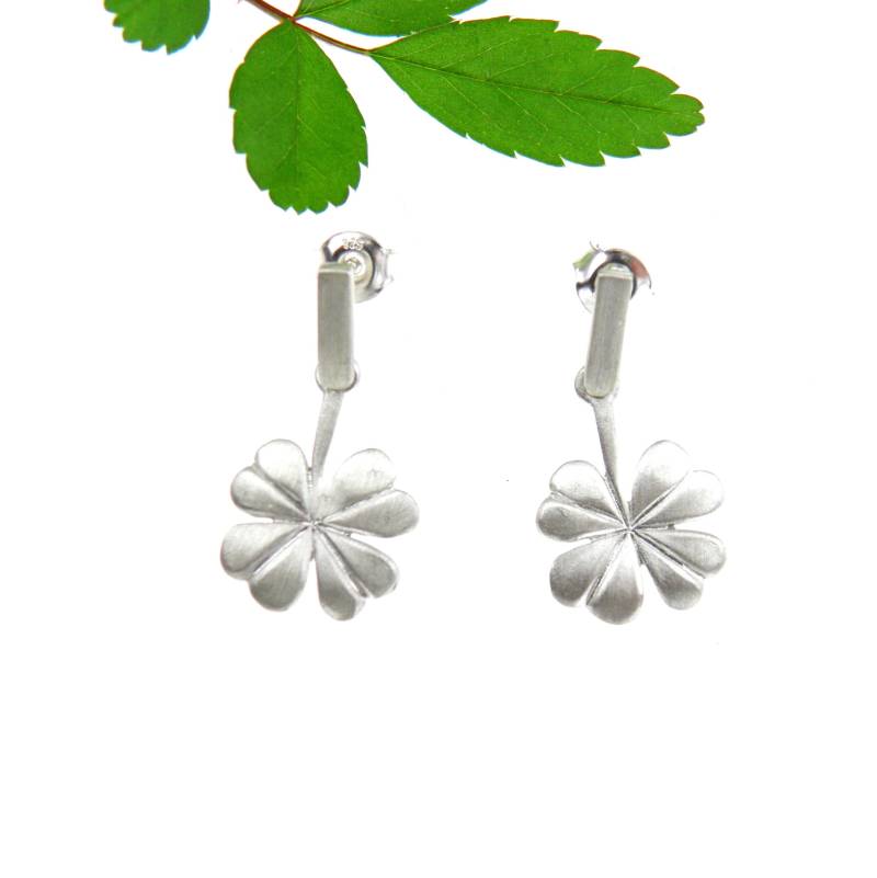 Silberohrringe - Weißklee Silberohrringe - Weißklee von VenusGalleryArt