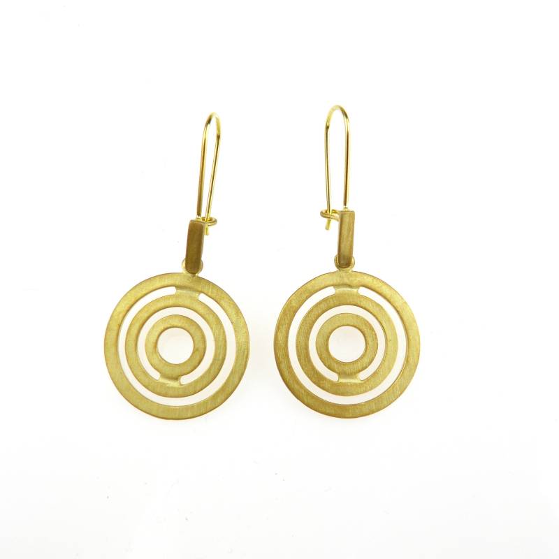 Vergoldete Silberohrringe - Oval Klein Vergoldete Silberohrringe - Oval Klein von VenusGalleryArt