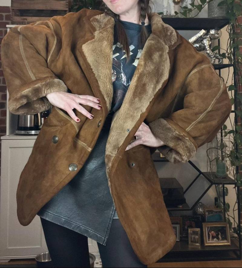 Vintage 70Er 80Er Jahre Lammfell Pelzjacke Boho Winter Warm Kuschelig Vintage 70Er 80Er Jahre Lammfell Pelzjacke Boho Winter Warm Kuschelig von VenusVintageDE