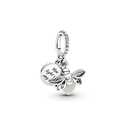 Venuy 2021 925 Sterling Silber Glow In The Dark Glühwürmchen Dangle Charmbeads Fit Original Pandora Silber 925 Schmuckherstellung von Levanma