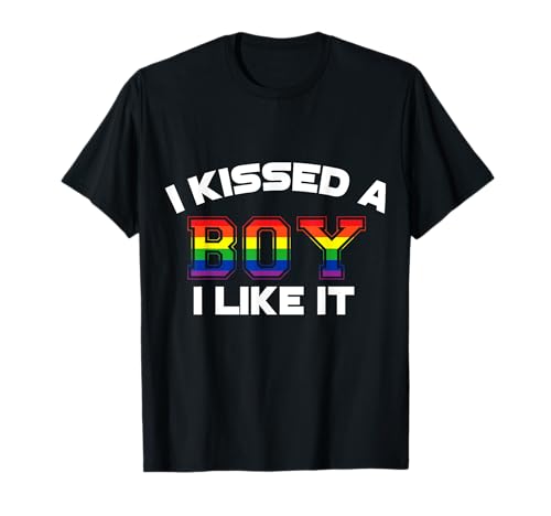 I Kissed A Boy Gay Pride Flag LGBTQ Funny LGBT Ally Gift T-Shirt I Kissed A Boy Gay Pride Flag LGBTQ Funny LGBT Ally Gift T-Shirt von VepaDesigns LGBT Shirt Supporter Gift