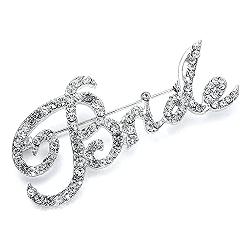 Hochzeit Braut Kristall Brosche Kristall Strass Braut Brosche Brief Brosche Pin Party Prom Brosche für Frauen Damen Hochzeit Braut Kristall Brosche Kristall Strass Braut Brosche Brief Brosche Pin Party Prom Brosche für Frauen Damen von Vepoty