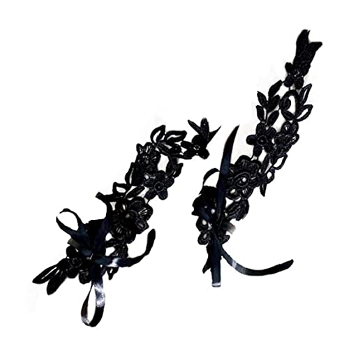 Vepoty Gehäkelte Barfußsandalen Fußkettchen Romantische Spitzen Fußkettchen mit Zehenring Blumen Braut Strand Fußkettchen Kette für Frauen Mädchen von Vepoty