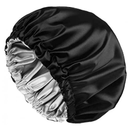 Vepoty Satin Bonnet Silk Sleep Cap 1pc Head Wrap Nachthut Elastischer Band Schlafkopfabdeckung Für Haarpflege Frauen Männer von Vepoty