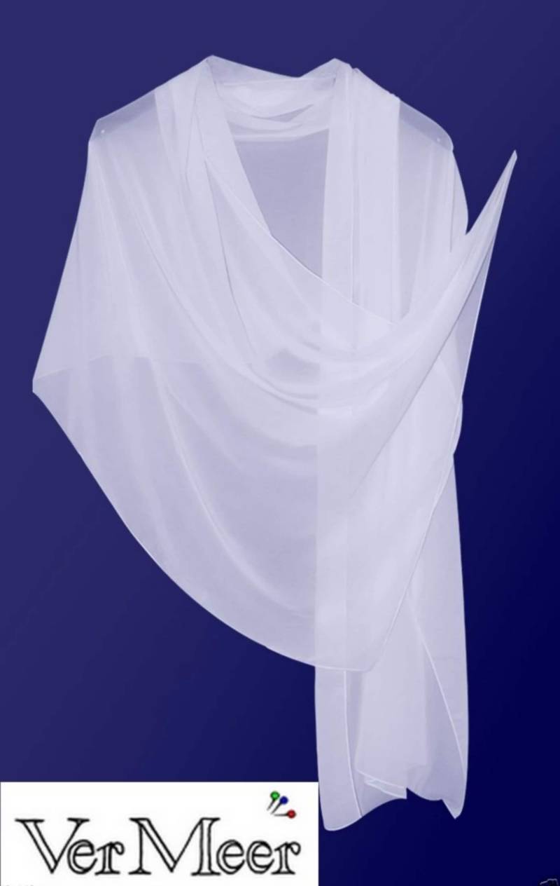 Üppiger Und Schöner Chiffon Schal in Der Größe Von Ca. 240 X 70 cm Über Farben Erhältlich von VerMeerATELIER