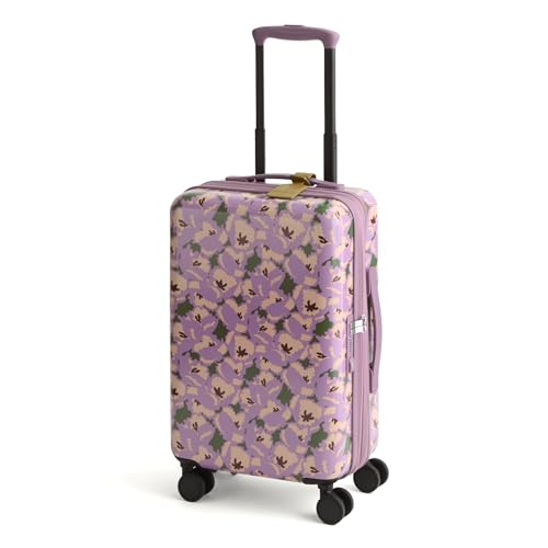 Vera Bradley Adair Spinner, Hartschalengepäck für Damen, 55,9 cm, Curly Tulips Purple, Einheitsgröße von Vera Bradley