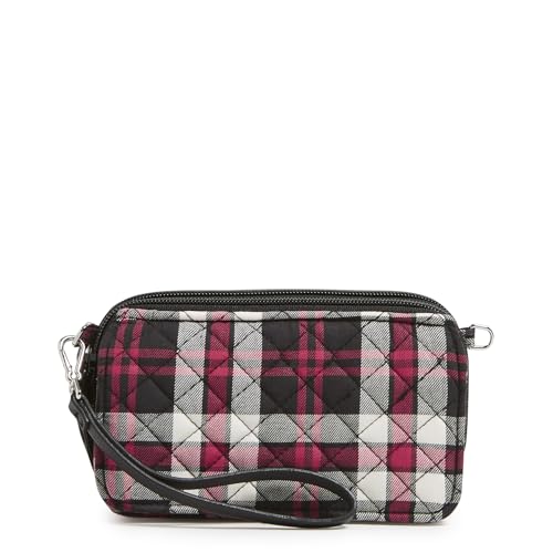 Vera Bradley Cotton All in One Crossbody Geldbörse mit RFID-Schutz, Kamin Plaid, Einheitsgröße von Vera Bradley