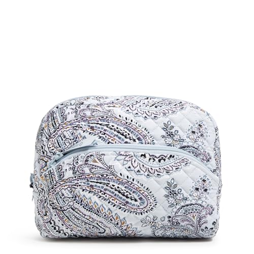 Vera Bradley Damen Baumwolle Große Kosmetik Make-up Organizer Tasche, Soft Sky Paisley, Einheitsgröße von Vera Bradley