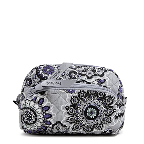 Vera Bradley Damen Baumwolle Mini Kosmetik Make-up Organizer Tasche, Ruhiges Medaillon – recycelte Baumwolle, Einheitsgröße von Vera Bradley